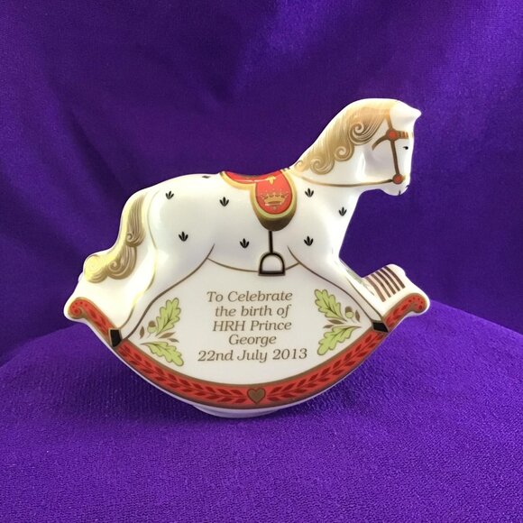 Birth of HRH Prince George Royal Crown Derby Rocking Horse 40 of 750 2013 - Picture 4 of 9